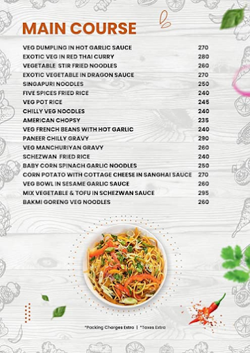 Chinese Bowl Company menu 