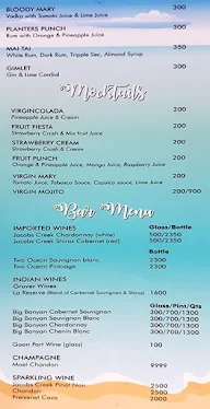 Montego Bay Beach Village menu 3