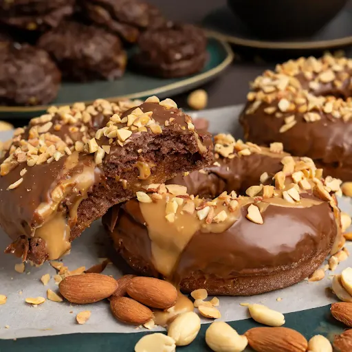 Peanut Butter Brownie Doughnut [Bronut]