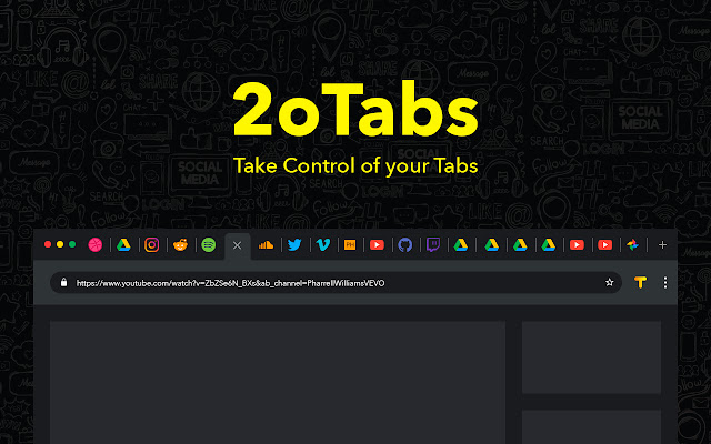 20 Tabs - Simple Tab Manager chrome extension