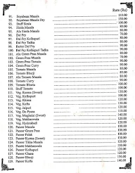 Surya Hotel menu 3