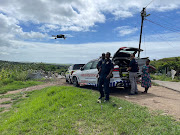 Police and paramedics are conducting a search using drones and dogs after a mother and her baby were swept away in the Mvoti River in KZN on Monday morning.