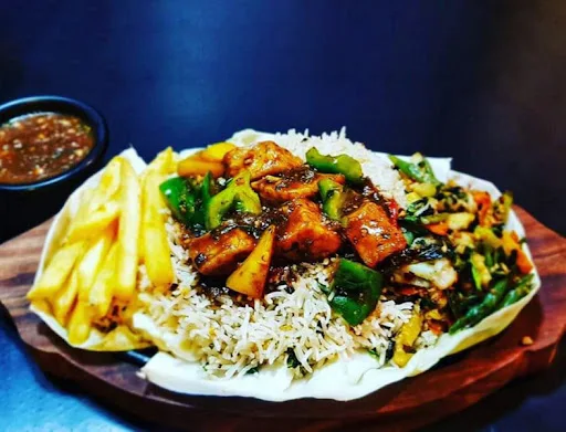 Barbeque Paneer Sizzler