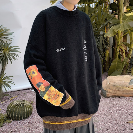 Title 16, Letter Decal loose sweater