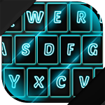 Cover Image of Download Neon Blue Keyboard Theme 1.1 APK