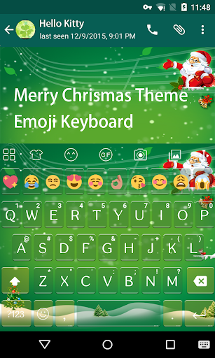 Christmas Green Emoji Keyboard