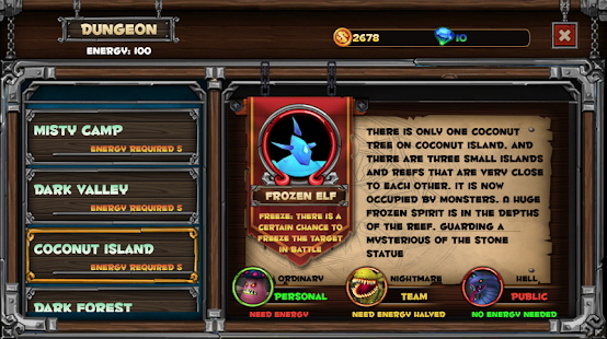 Endless dungeon game