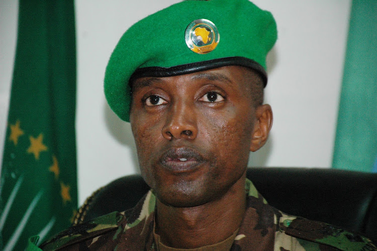 Lt Col Meshack Kishoyian Commanding Officer in Charge of the Infantry Battalion at Kismayo's sector 6