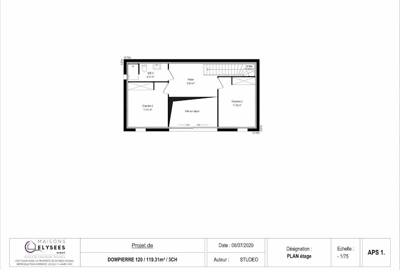  Vente Terrain + Maison - Terrain : 449m² - Maison : 120m² à La Jarrie (17220) 