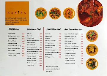 Kanika menu 