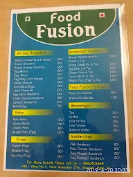 Food Fusion menu 2