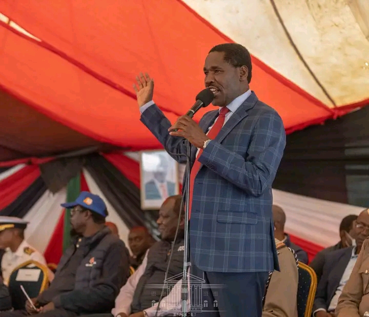 Agriculture CS Peter Munya at Nzoia Sugar company on Tuesday, August 2.