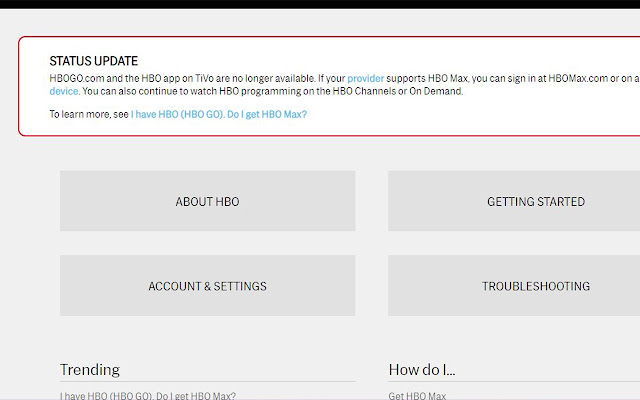 HBO GO TVCode Guide