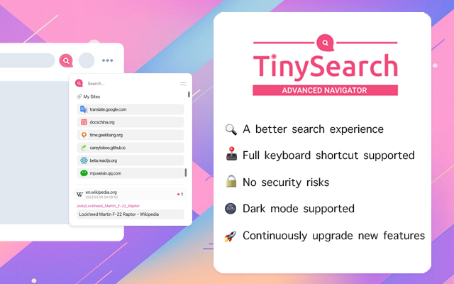 TinySearch - Advanced Navigator Preview image 3