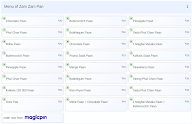 Zam Zam Pan menu 1