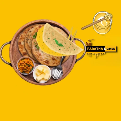 Omelette Paratha [Desi Ghee]