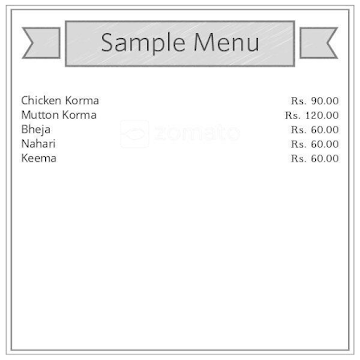 Alhyat Muslim Dhaba & Chicken Point menu 