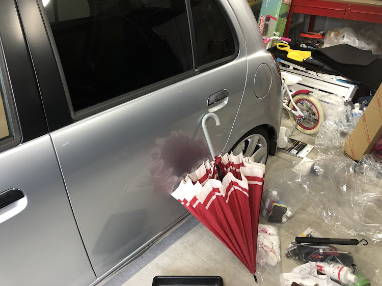 アルファードの新車・用品取り付け・夫婦格差・俺の車は傘立てに関するカスタム事例の投稿画像5枚目