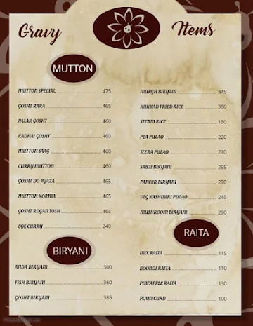 Singh Ka Swag menu 