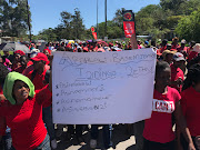 The residents of the informal settlement near Cato Manor marched to the Department of Public Works in Mayville, to hand over a memorandum of demands‚ including the provision of electricity and sanitation on October 5 2018 
