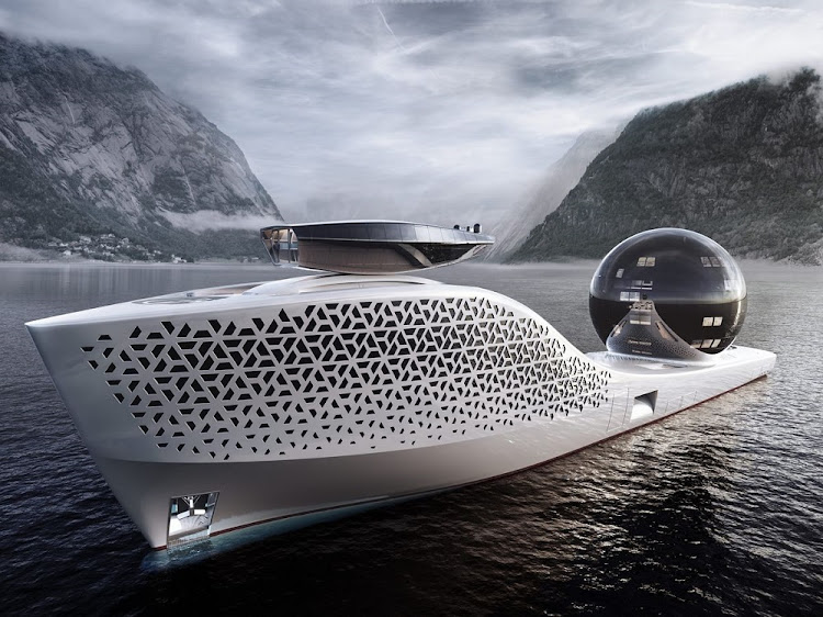 Aaron Olivera’s Earth 300 superyacht. Picture: BLOOMBERG