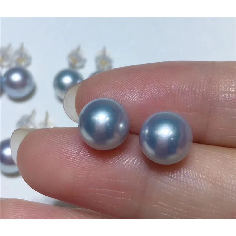 Natuurlijke zeewater-hennep parel oorknopjes. Duurzame oorbellen voor dames. Prachtige, unieke en milieuvriendelijke sieraden.