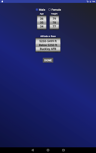 Air Force PT Test Calculator