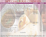 Special Food Corners menu 1