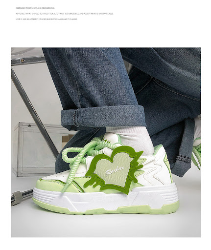 Title 20, Color contrast patchwork bread shoes. Lightweig...