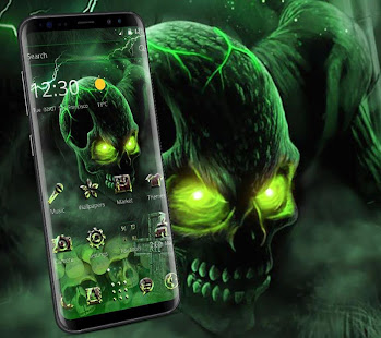 Green Evil Skull Theme(圖1)-速報App