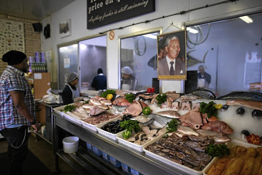 Lesego Semenya at a local fishmonger.