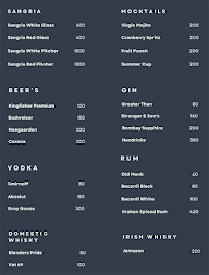 The Origin Sports Bar & Cafe menu 3