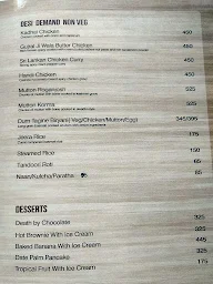 The Yacht Club menu 1