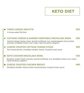 Nutrition Port menu 