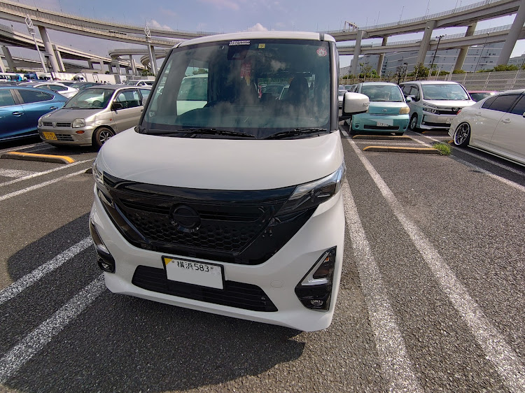 ルークス ハイウェイスター ターボのいつもいいね＆コメントありがとうございます・大黒PA・白の汚れは命取り・連休初日・ドライブに関するカスタム事例の投稿画像4枚目