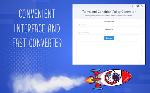 Terms and Condition Policy Generator