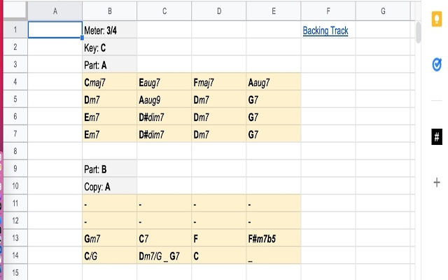 Chord Sheet screenshot 1