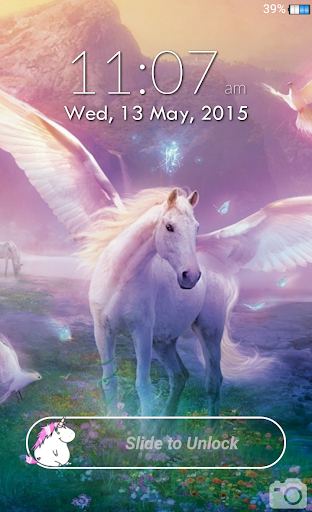 Slide to Unlock - Unicorn Lock