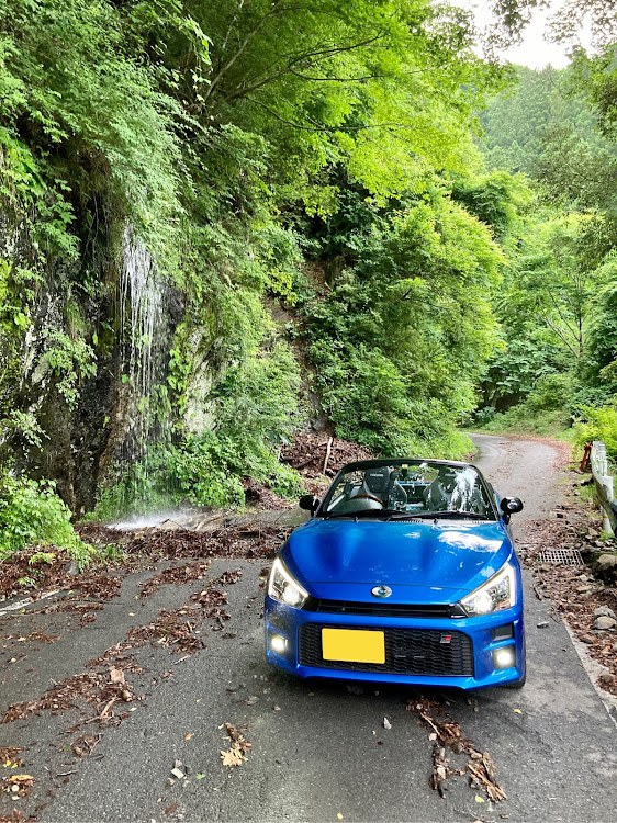 コペンの茶臼山高原・オープンドライブ・洗い越し・タイヤ、ホイール交換・日の出に関するカスタム事例の投稿画像5枚目