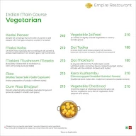 The Empire menu 5