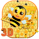 Download 3D Cute Honey Bee Gravity Keyboard Theme Install Latest APK downloader