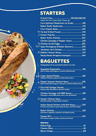 The Blue Plate menu 1