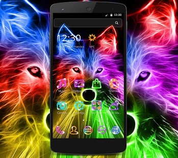 How to mod 3D Wild Neon Wolf Theme 1.1.1 mod apk for laptop
