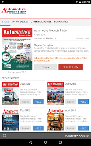 Automotive Products Finder