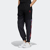 cny track pants black / scarlet