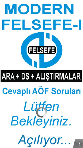 AÖF MODERN FELSEFE-I