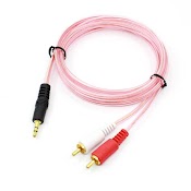 Cáp Âm Thanh 3.5Mm Sang 2 Rca Dành Cho Điện Thoại Tai Nghe Loa Jack Cắm Màu Đen Dài 1.5M/3M/5M/10M