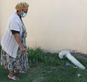 Zuziwe Tshaka says this pipe has been leaking for months.