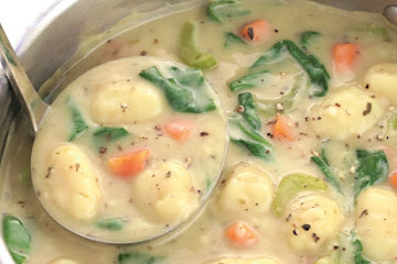 Vegan Creamy Italian Gnocchi Soup