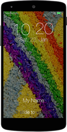 Rainbow Keypad LockScreen